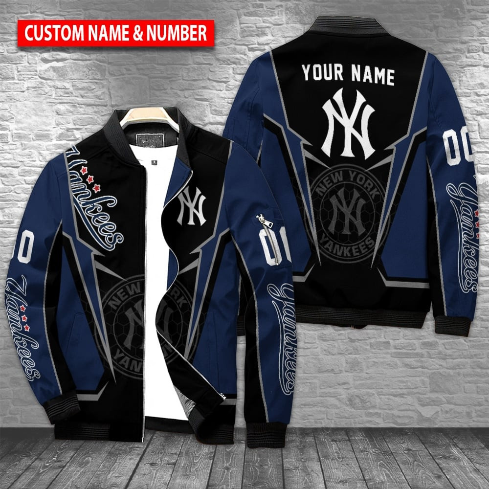 New York Yankees Personalized Bomber Jacket | MLB Team Jacket for Men & Women | Baseball Fan Gift