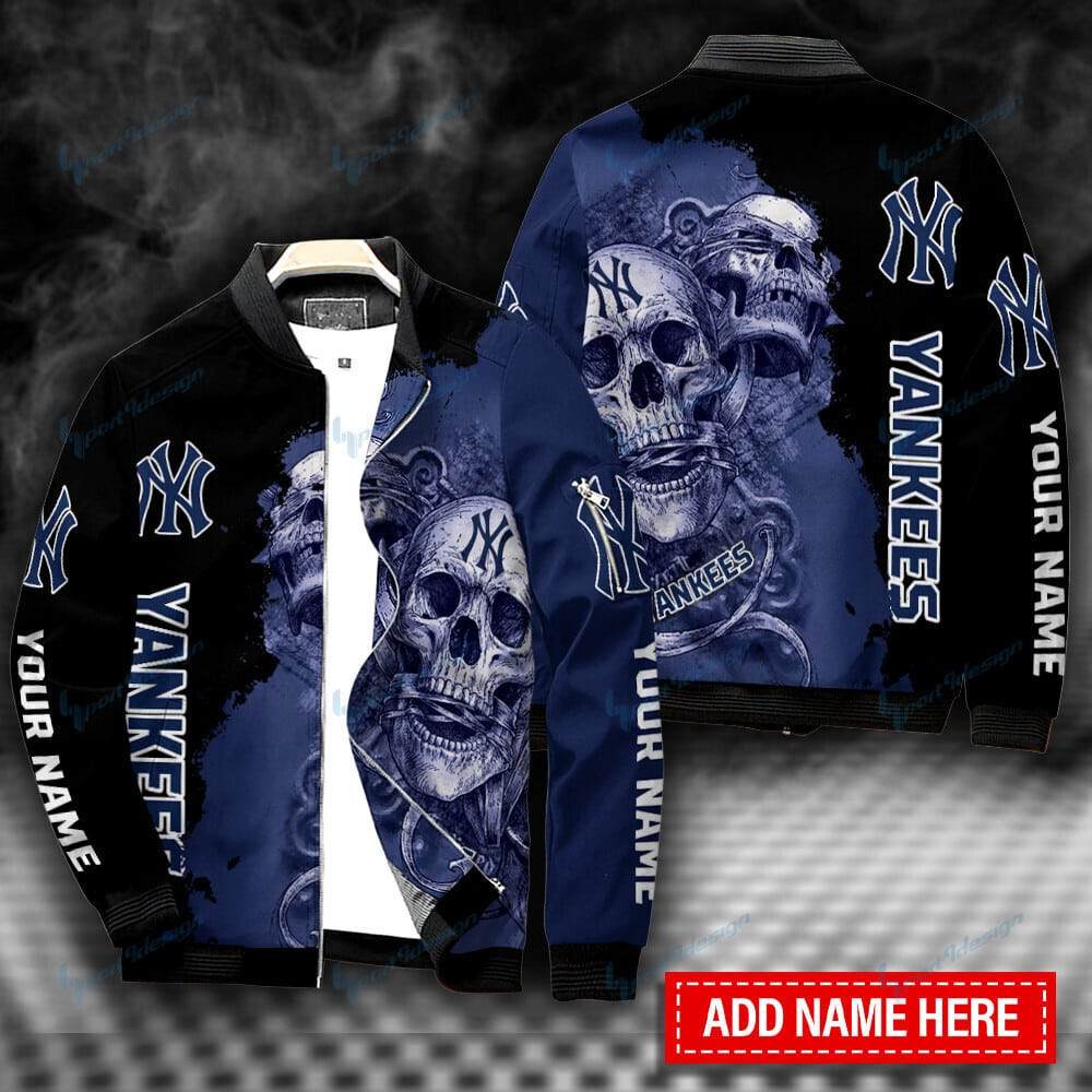 New York Yankees Personalized Bomber Jacket | MLB Team Jacket for Men & Women | Baseball Fan Gift