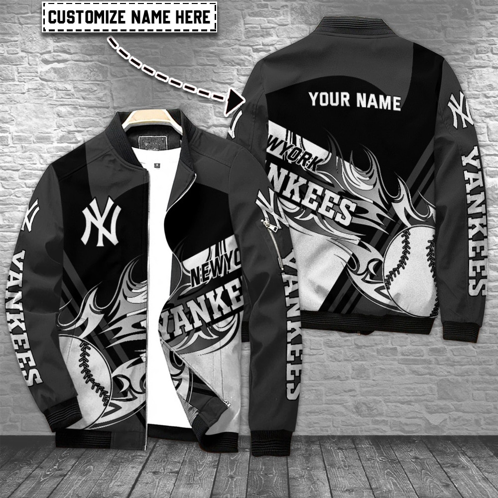 New York Yankees Personalized Bomber Jacket | MLB Team Jacket for Men & Women | Baseball Fan Gift