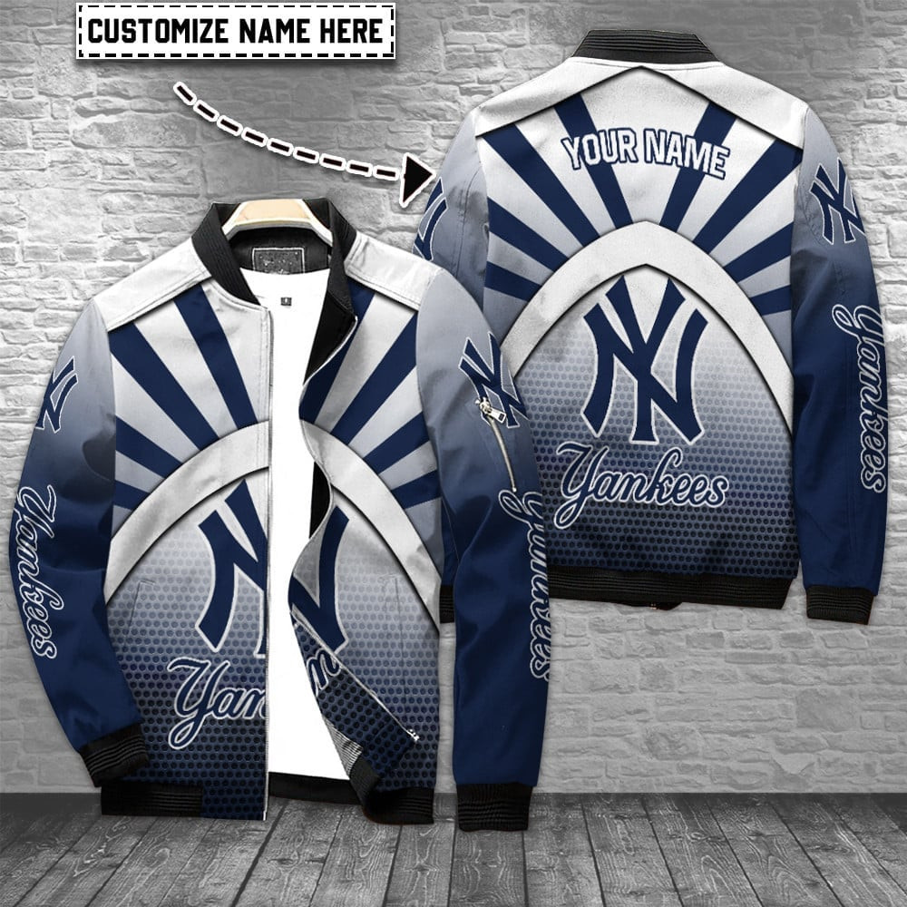New York Yankees Personalized Bomber Jacket | MLB Team Jacket for Men & Women | Baseball Fan Gift