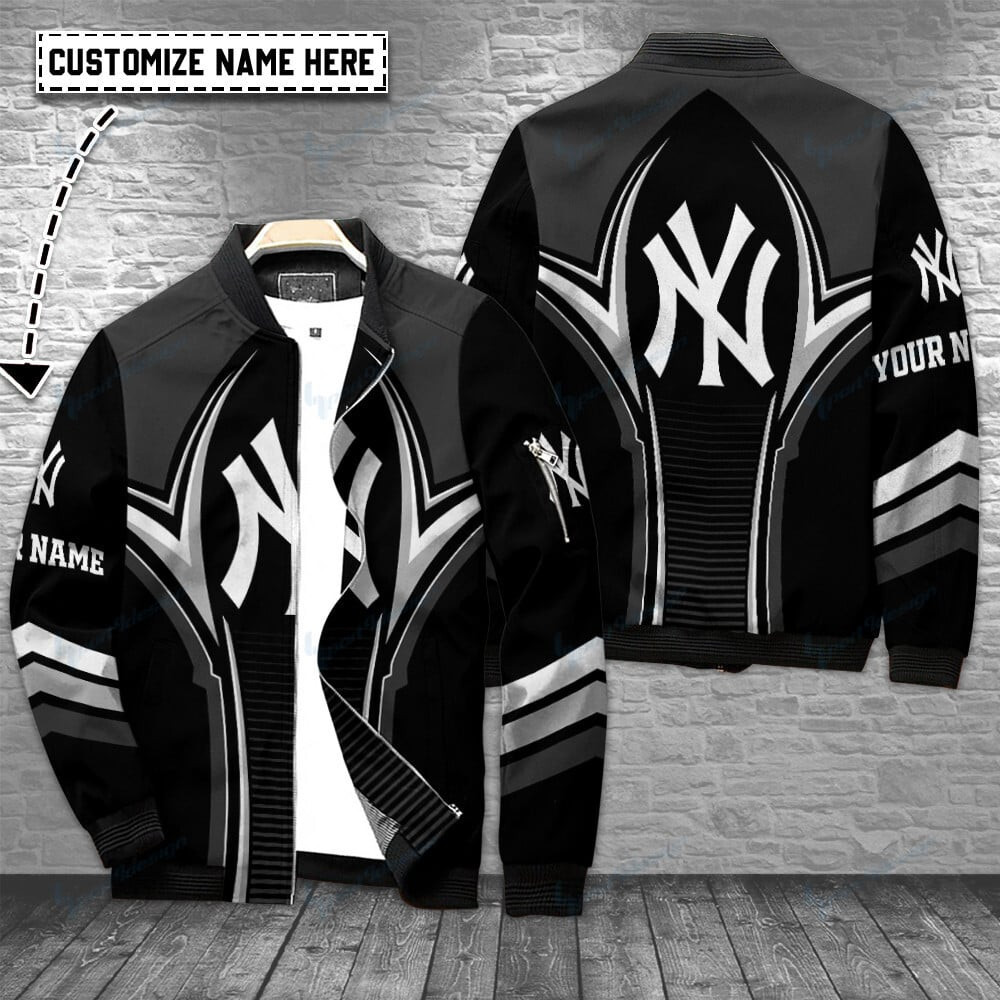 New York Yankees Personalized Bomber Jacket | MLB Team Jacket for Men & Women | Baseball Fan Gift