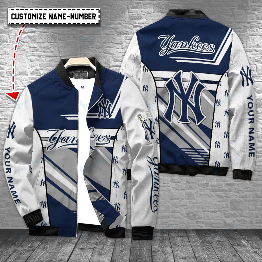 New York Yankees Personalized Bomber Jacket | MLB Team Jacket for Men & Women | Baseball Fan Gift