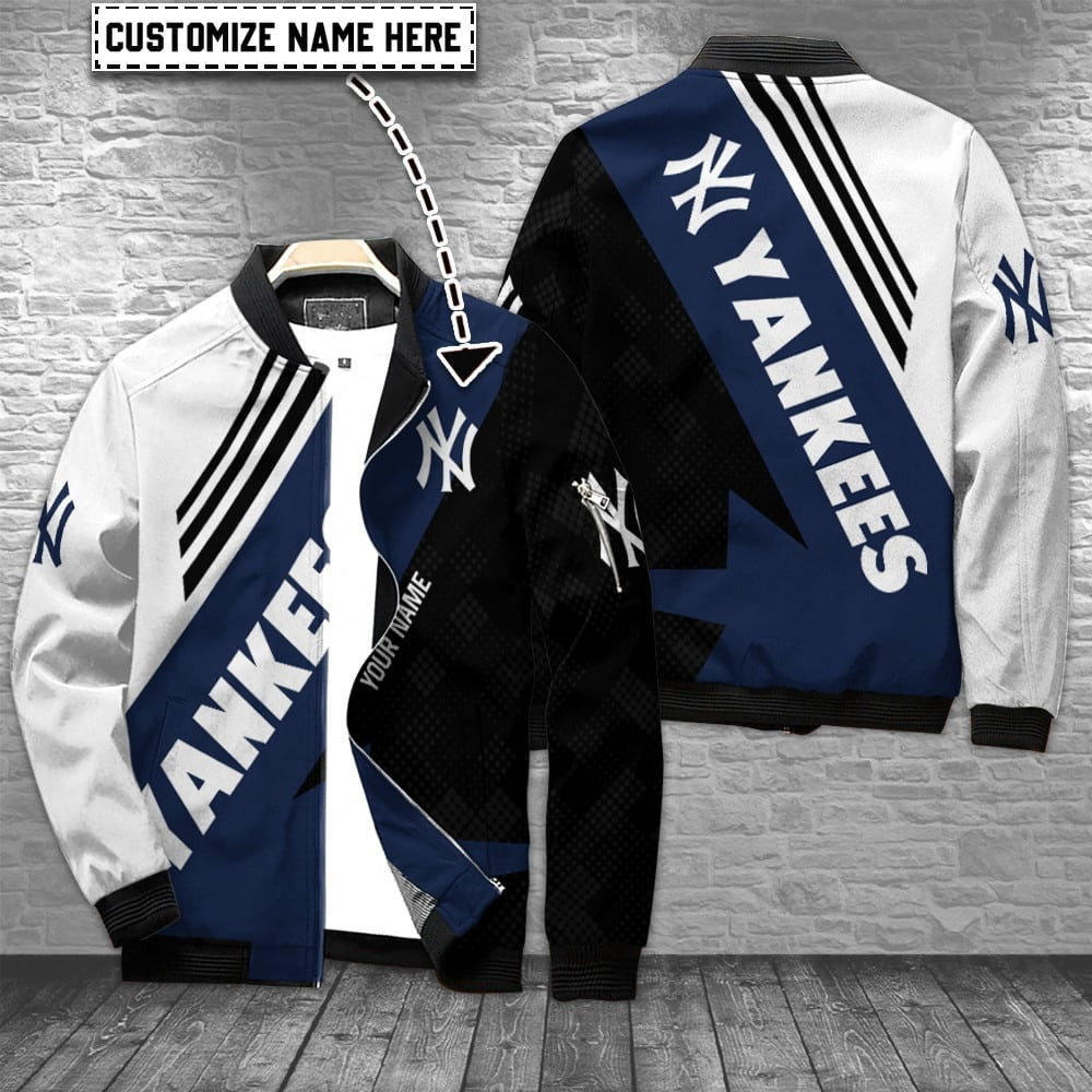 New York Yankees Personalized Bomber Jacket | MLB Team Jacket for Men & Women | Baseball Fan Gift