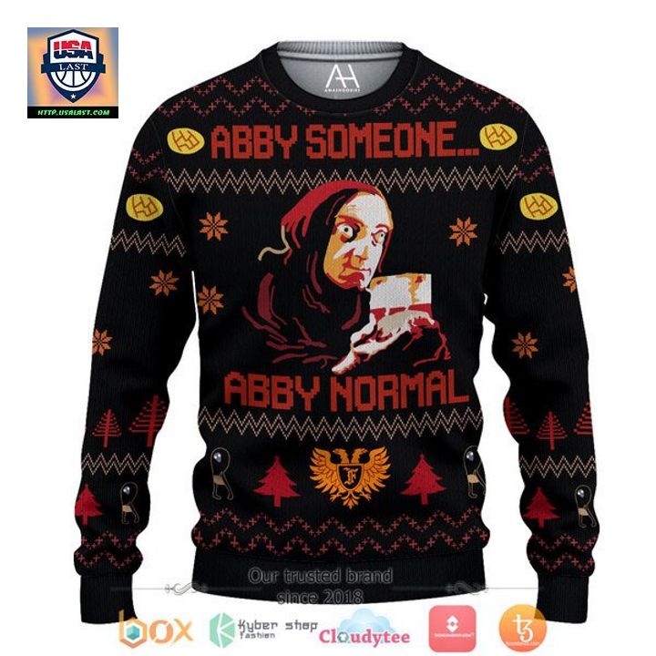 New Young Frankenstein Abby Someone Abby Normal Christmas Ugly Sweater