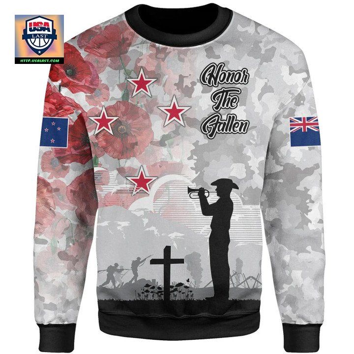 New Zealand Anzac Sweater We Will Remember Them Bn15