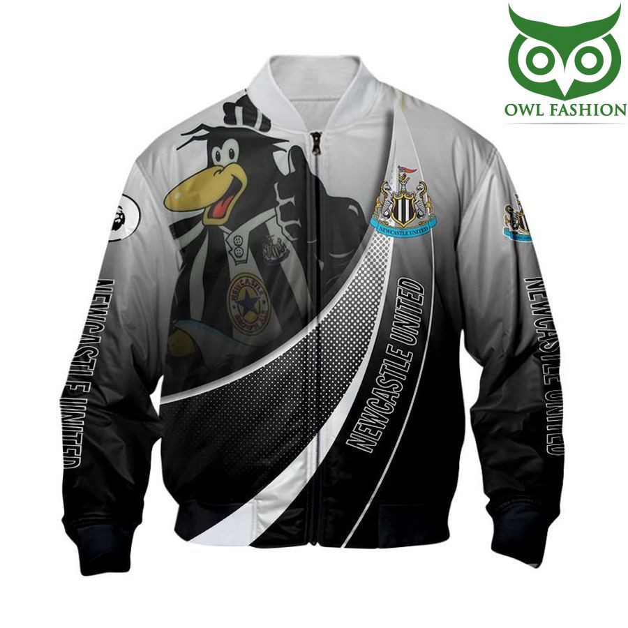 Newcastle United FC Mascot Logo Bomber Jacket | Streetwear Jacket for Men & Women | Fan Gift