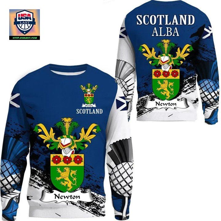 Newton Scottish Family Crest Scotland Special Sweater 
