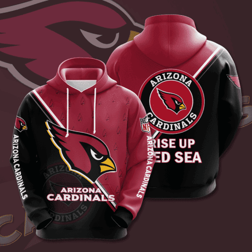 NFL Arizona Cardinals NFL 3D All Over Print Hoodie & Zip Hoodie