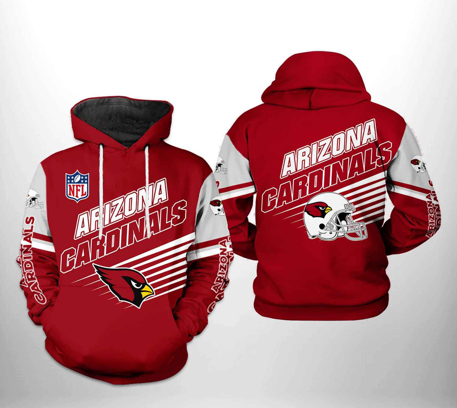 NFL Arizona Cardinals NFL Team 3D All Over Print Hoodie & Zip Hoodie
