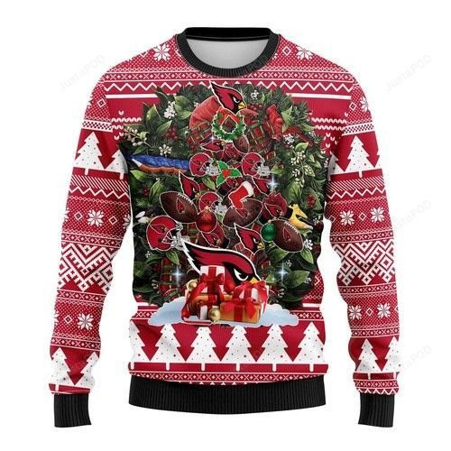 Nfl Arizona Cardinals Tree Christmas Ugly Christmas Sweater,