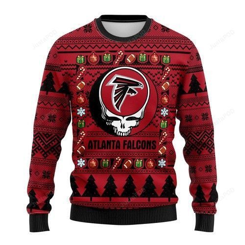 Nfl Atlanta Falcons Grateful Dead Ugly Christmas Sweater,