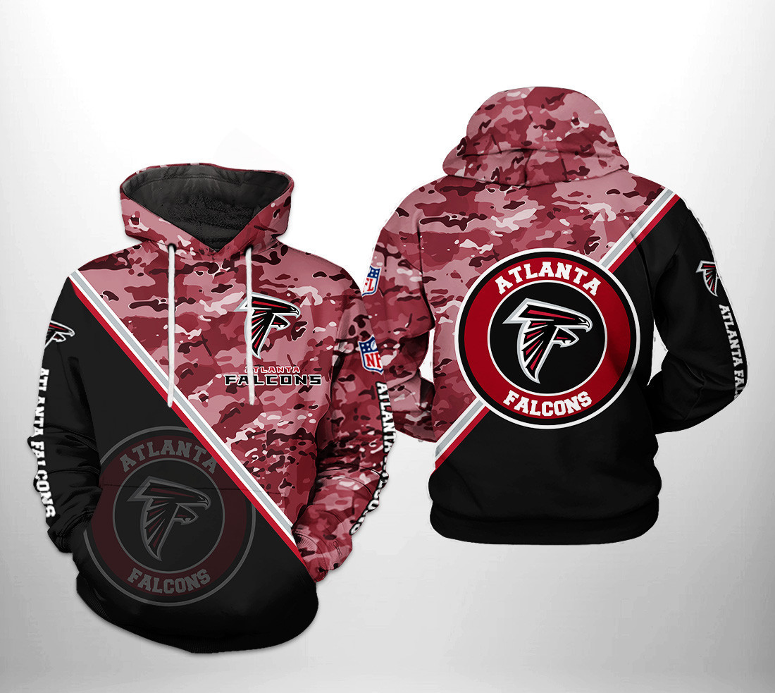 NFL Atlanta Falcons NFL Camo Team 3D All Over Print Hoodie & Zip Hoodie