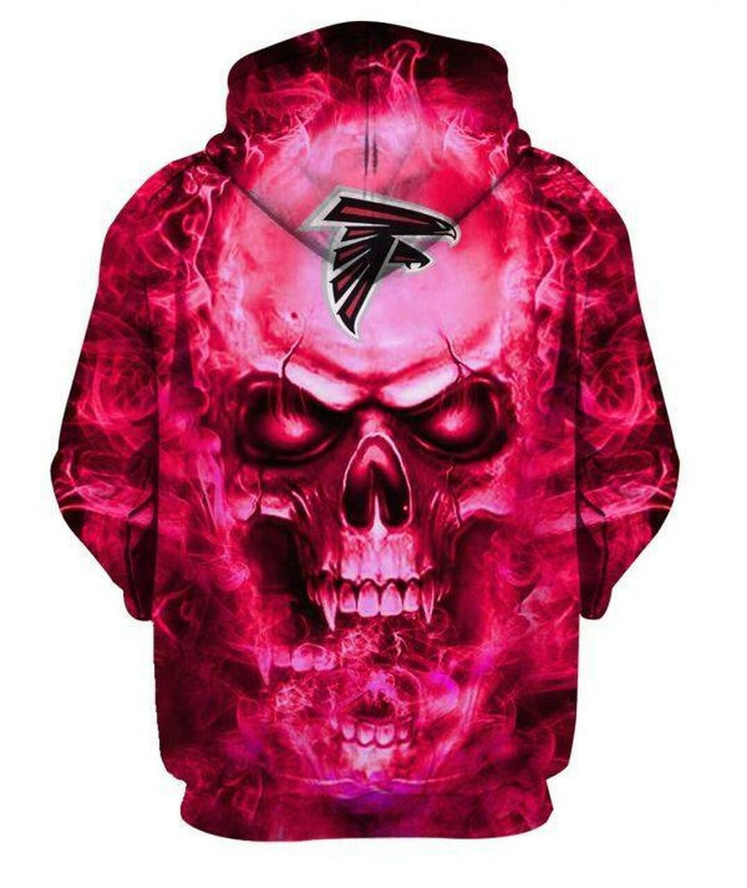 NFL Atlanta Falcons Nfl Football Skull 3D All Over Print Hoodie & Zip Hoodie