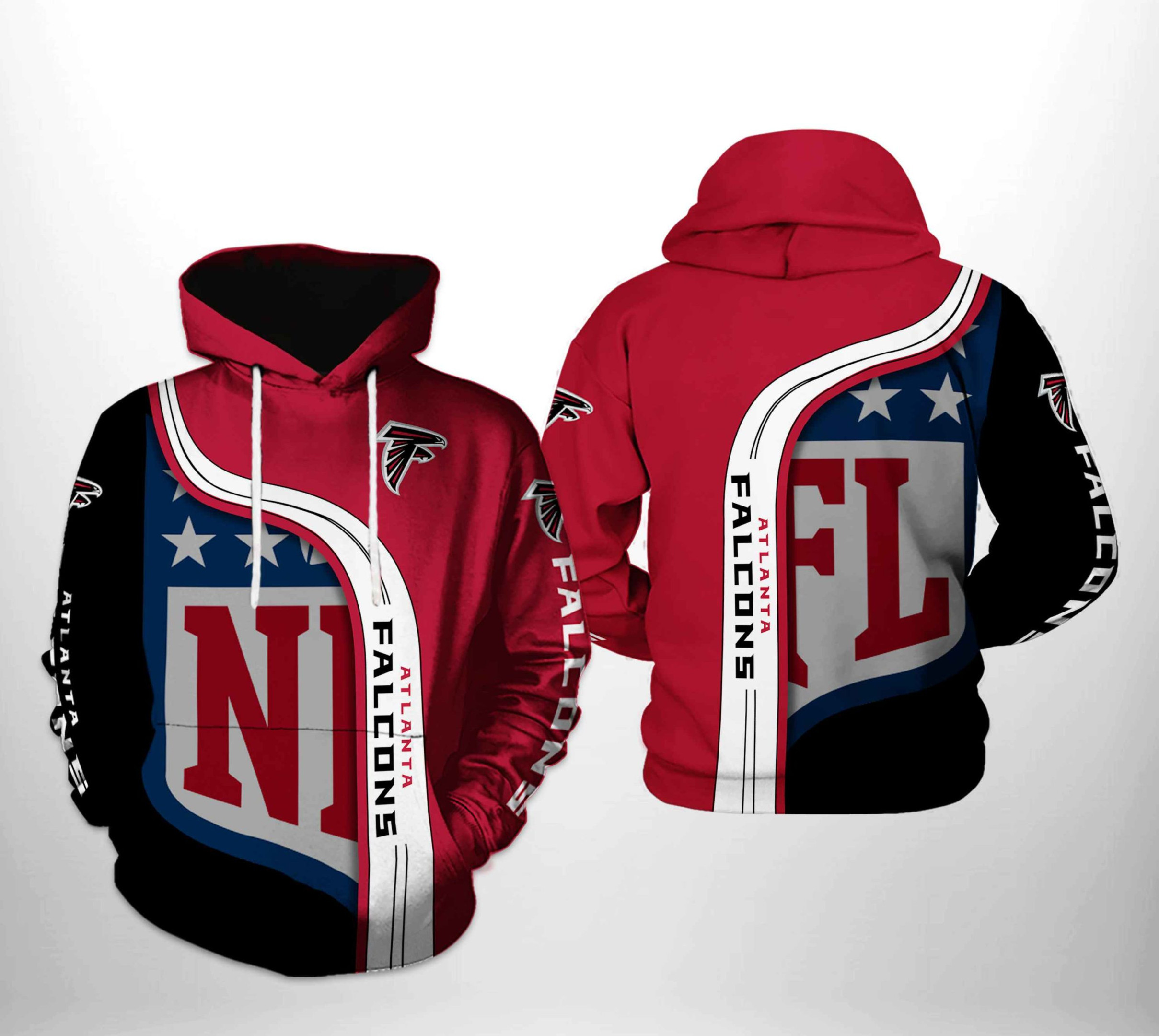NFL Atlanta Falcons NFL Team 3D All Over Print Hoodie & Zip Hoodie