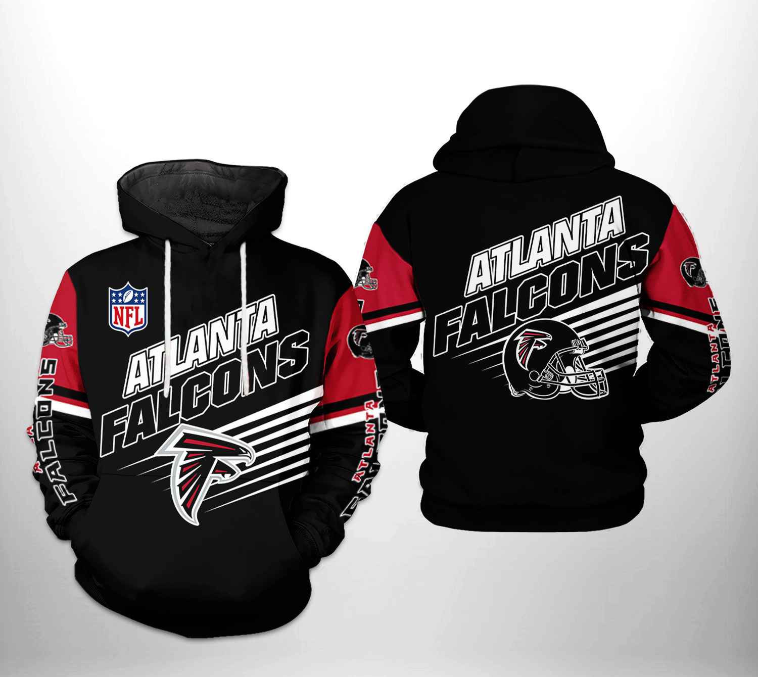 NFL Atlanta Falcons NFL Team 3D All Over Print Hoodie & Zip Hoodie