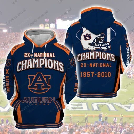 NFL Auburn Tigers Nfl Football Anniversary 3D All Over Print Hoodie & Zip Hoodie