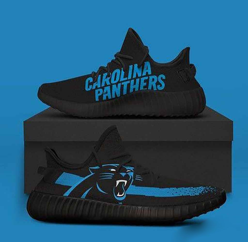 NFL Carolina Panthers Black NFL Shoes Sneakers