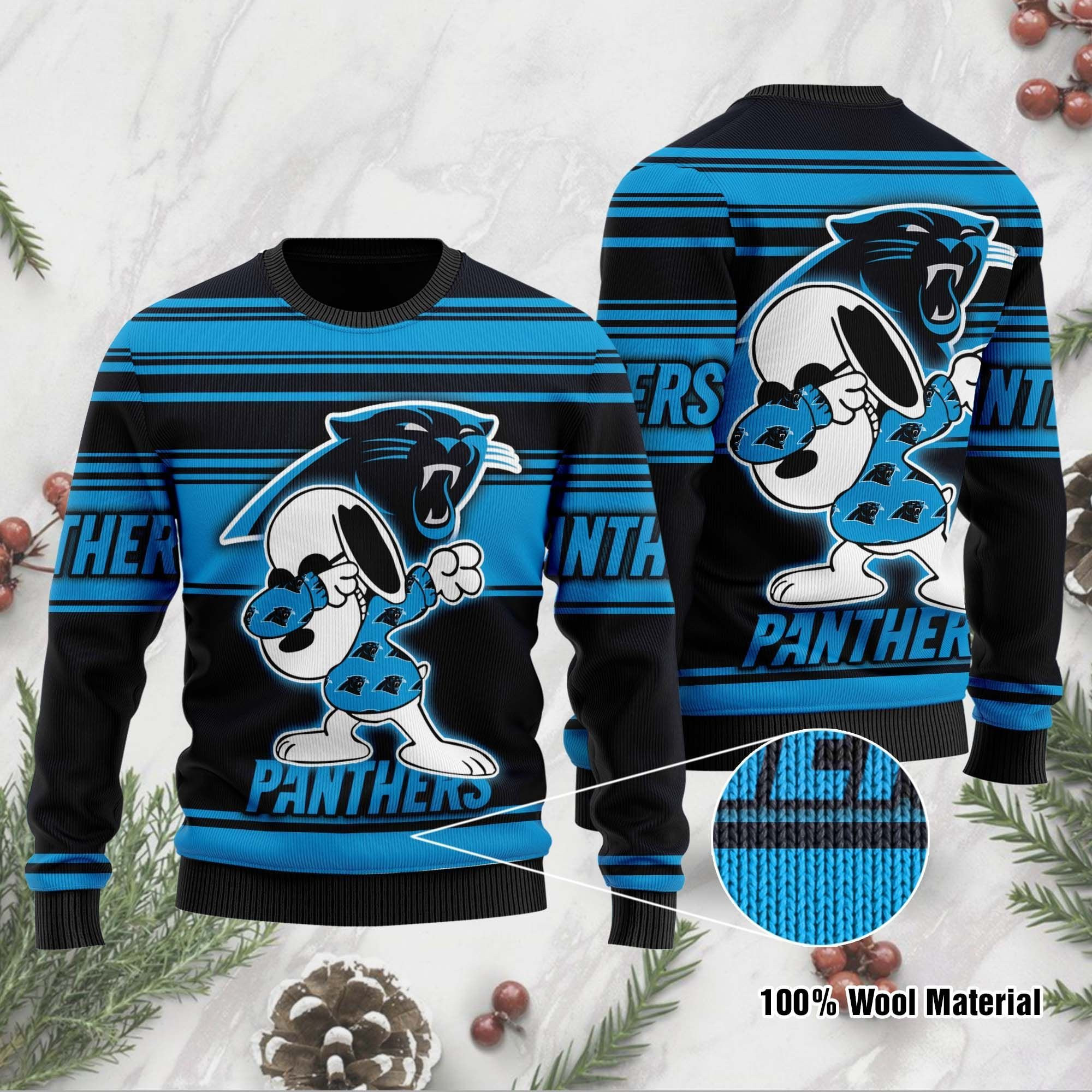 NFL Carolina Panthers D Full Printed Sweater Shirt For Football Fan Nfl Jersey Ugly Christmas Sweater, Perfect Holiday Gift