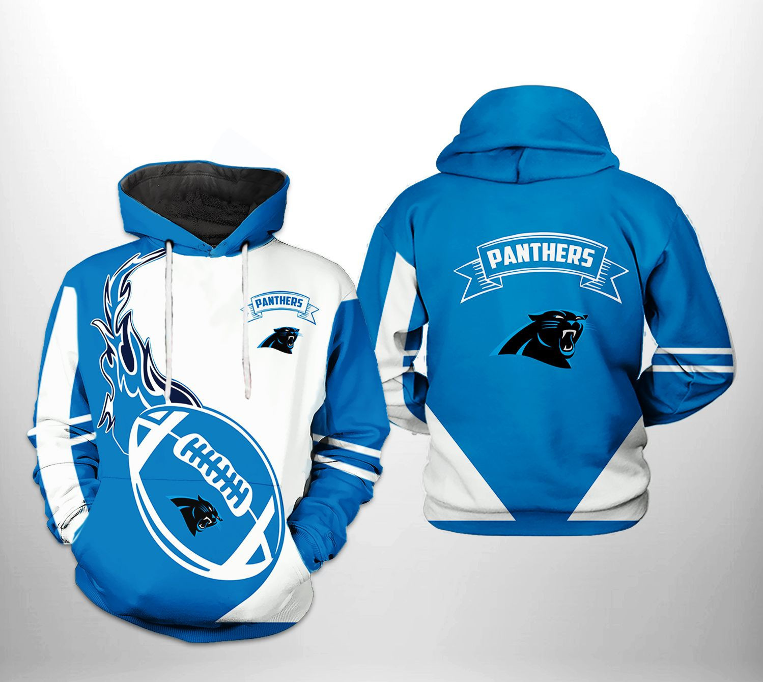 NFL Carolina Panthers NFL Classic 3D All Over Print Hoodie & Zip Hoodie