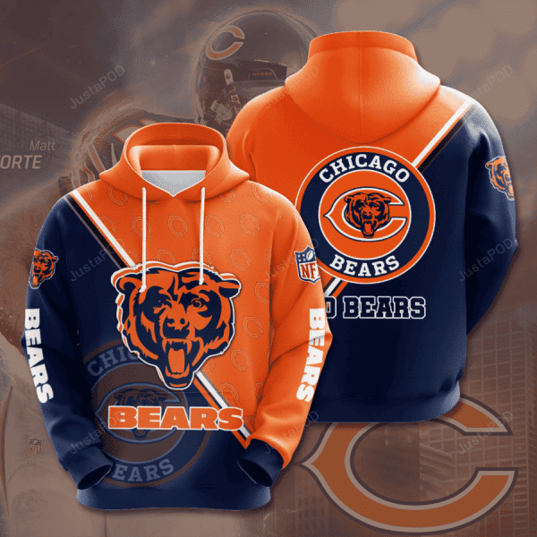 NFL Chicago Bears NFL 3D All Over Print Hoodie & Zip Hoodie