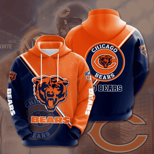 NFL Chicago Bears NFL 3D All Over Print Hoodie & Zip Hoodie
