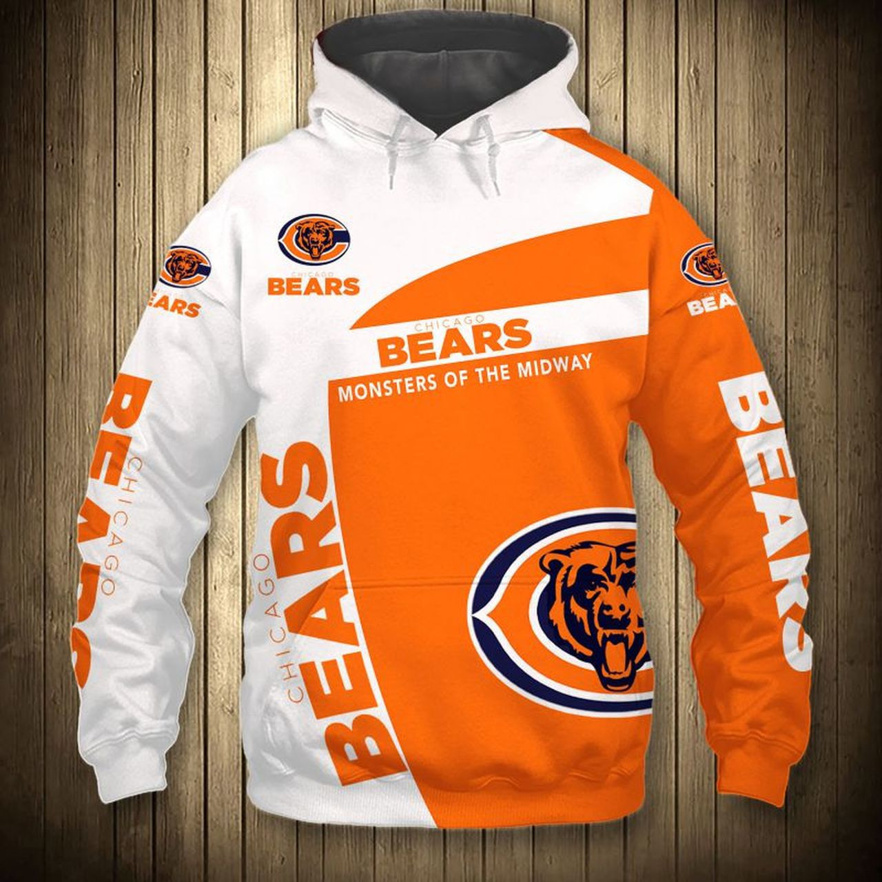 NFL Chicago Bears NFL Team 3D All Over Print Hoodie & Zip Hoodie