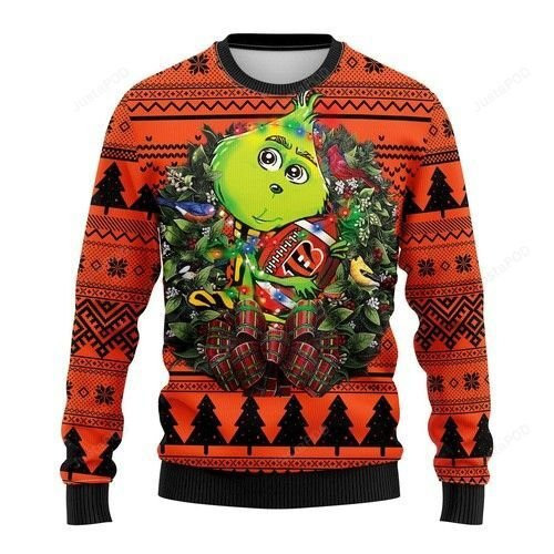 Nfl Cincinnati Bengals Grinch Ugly Christmas Sweater,