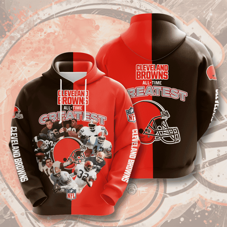 NFL CLEVELAND BROWNS NFL 3D All Over Print Hoodie & Zip Hoodie