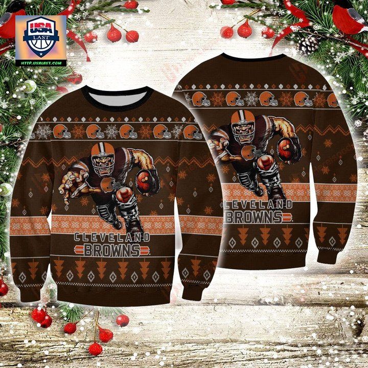 Nfl Cleveland Browns Player Rushing Sweater And Ugly Sweater