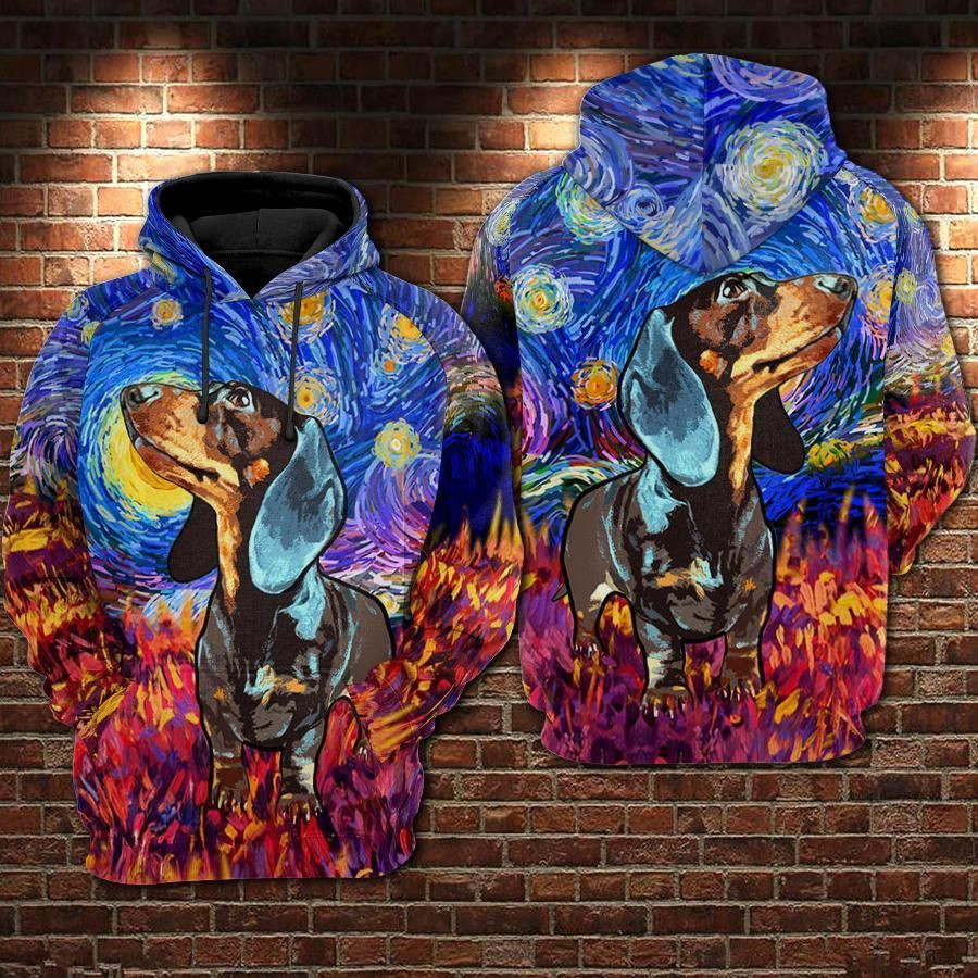 NFL Dachshund Nfl Football Colorful 3D All Over Print Hoodie & Zip Hoodie