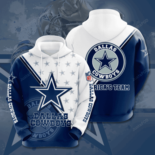 NFL Dallas Cowboys NFL 3D All Over Print Hoodie & Zip Hoodie