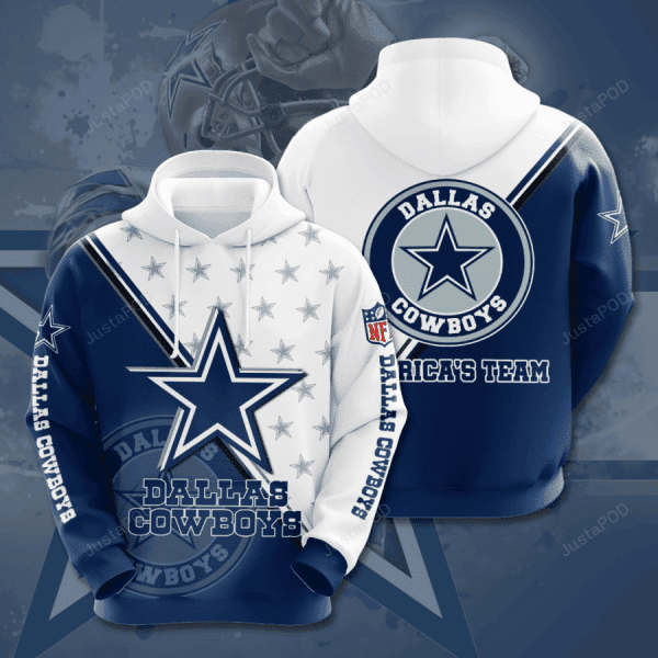 NFL Dallas Cowboys NFL 3D All Over Print Hoodie & Zip Hoodie