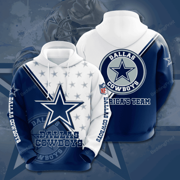 NFL Dallas Cowboys NFL 3D All Over Print Hoodie & Zip Hoodie