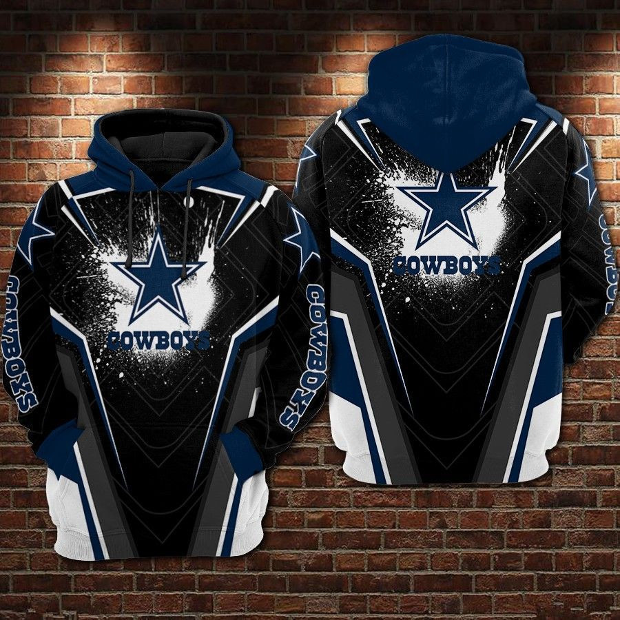 NFL Dallas Cowboys Nfl Football Black 3D All Over Print Hoodie & Zip Hoodie