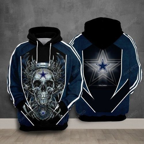 NFL Dallas Cowboys Nfl Football Skull Death 3D All Over Print Hoodie & Zip Hoodie