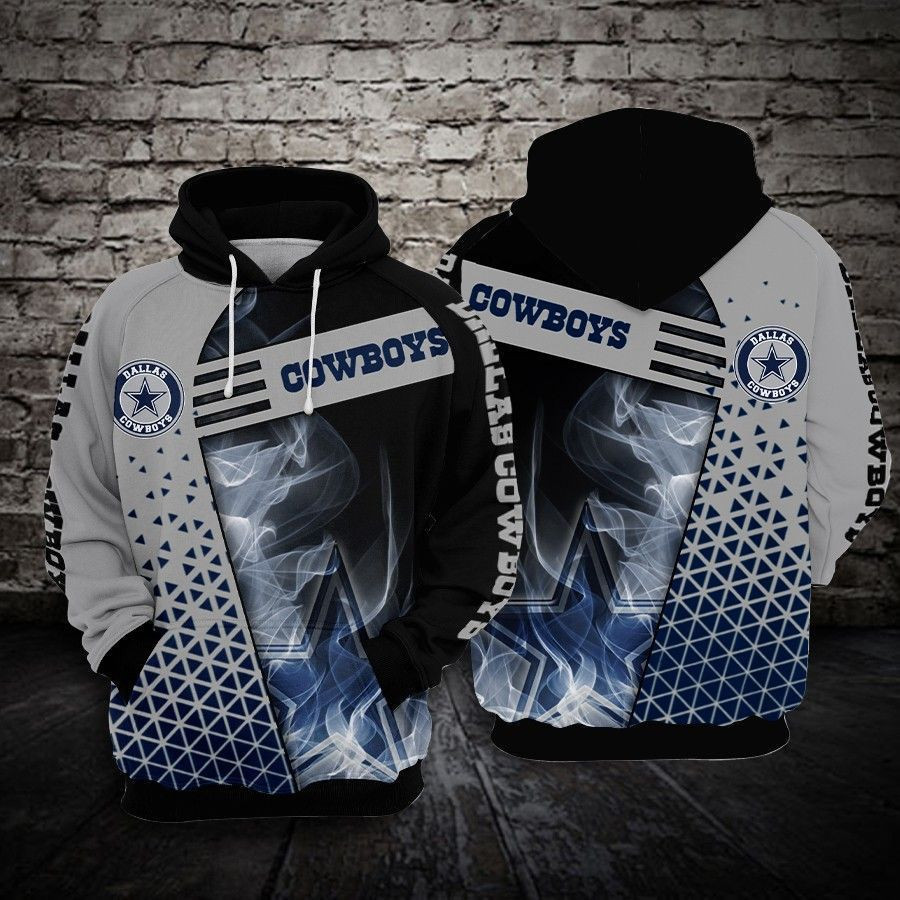 NFL Dallas Cowboys Nfl Football Star Smoke 3D All Over Print Hoodie & Zip Hoodie