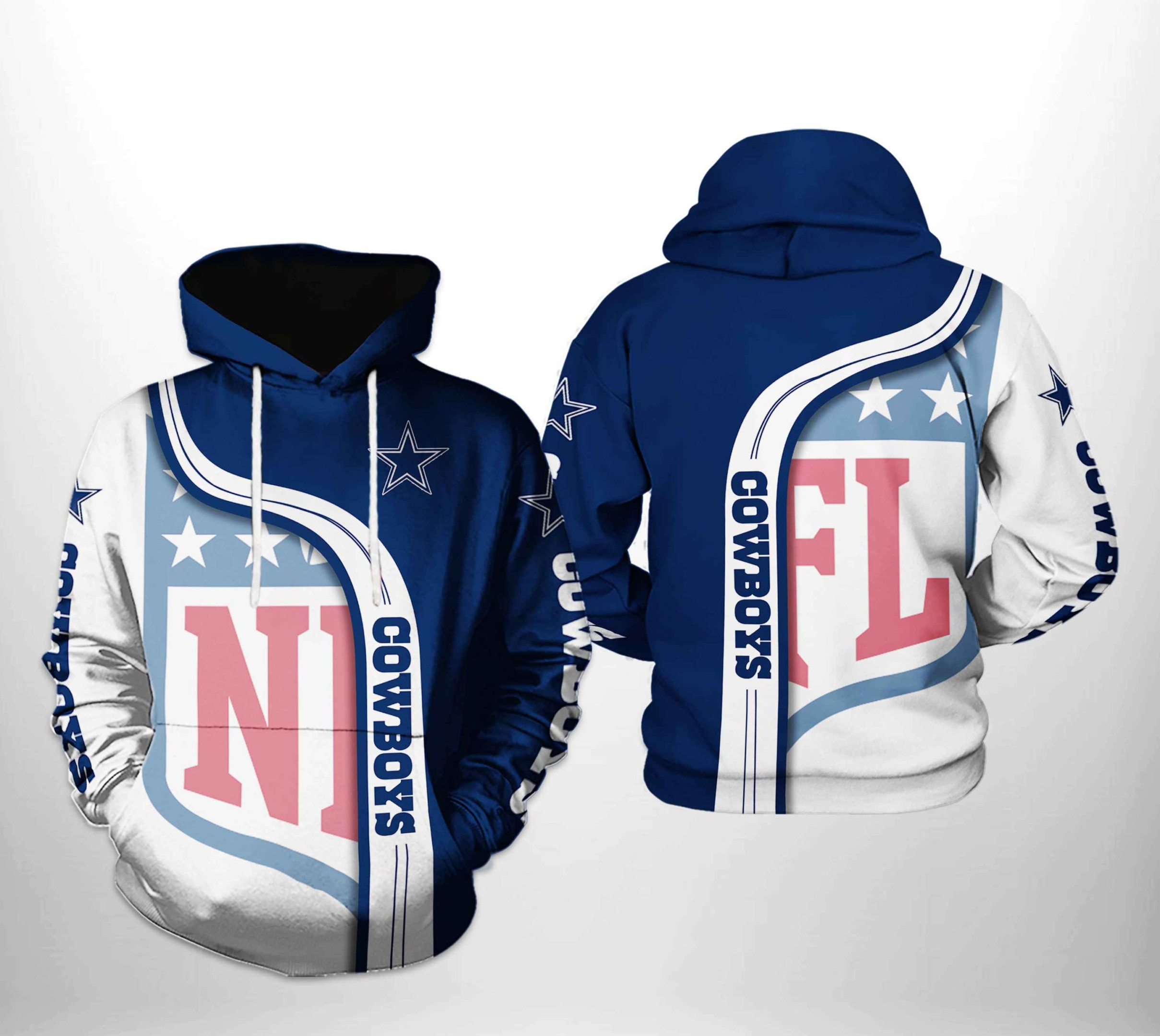 NFL Dallas Cowboys NFL Team 3D All Over Print Hoodie & Zip Hoodie