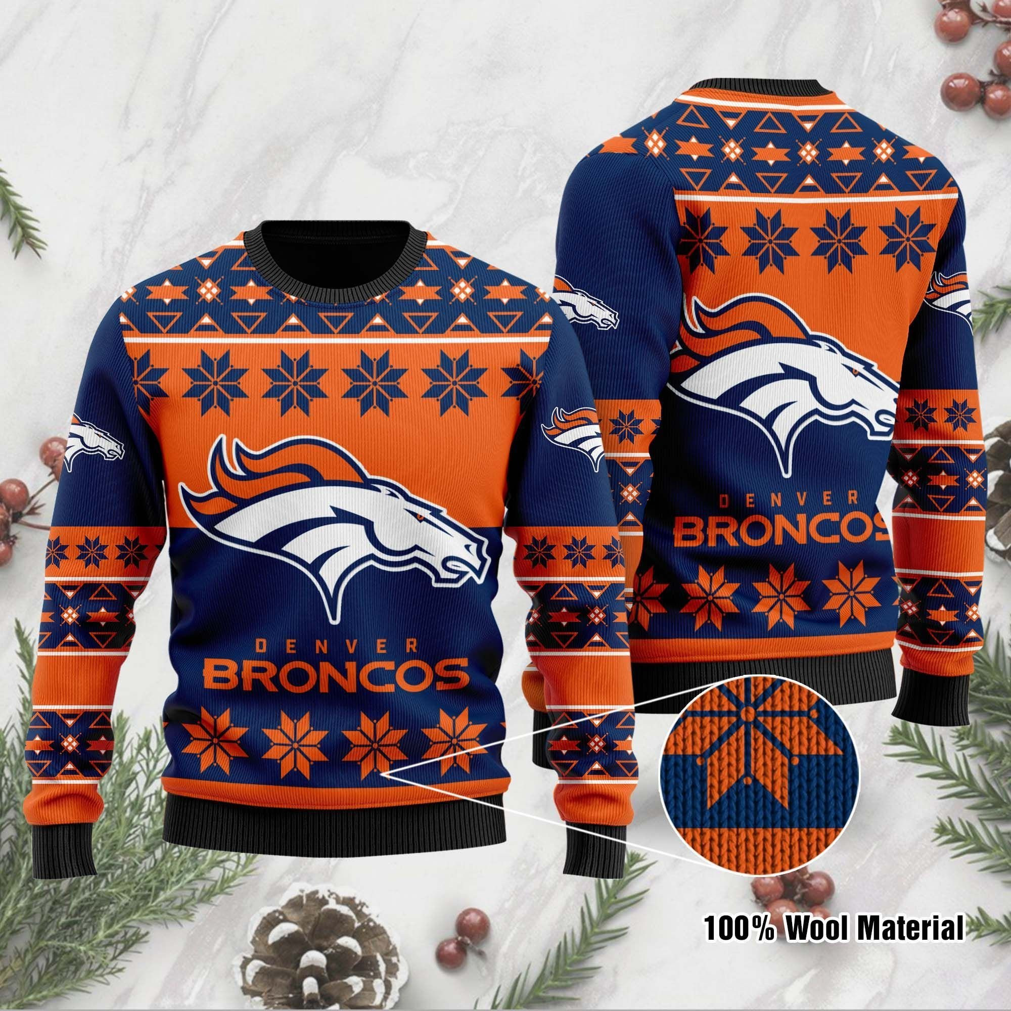 Nfl Db Ugly Christmas Sweater, Perfect Holiday Gift