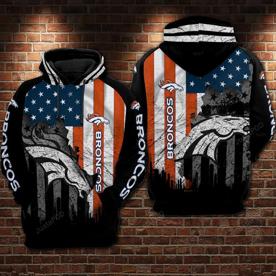 NFL Denver Broncos Nfl Football Flag American 3D All Over Print Hoodie & Zip Hoodie