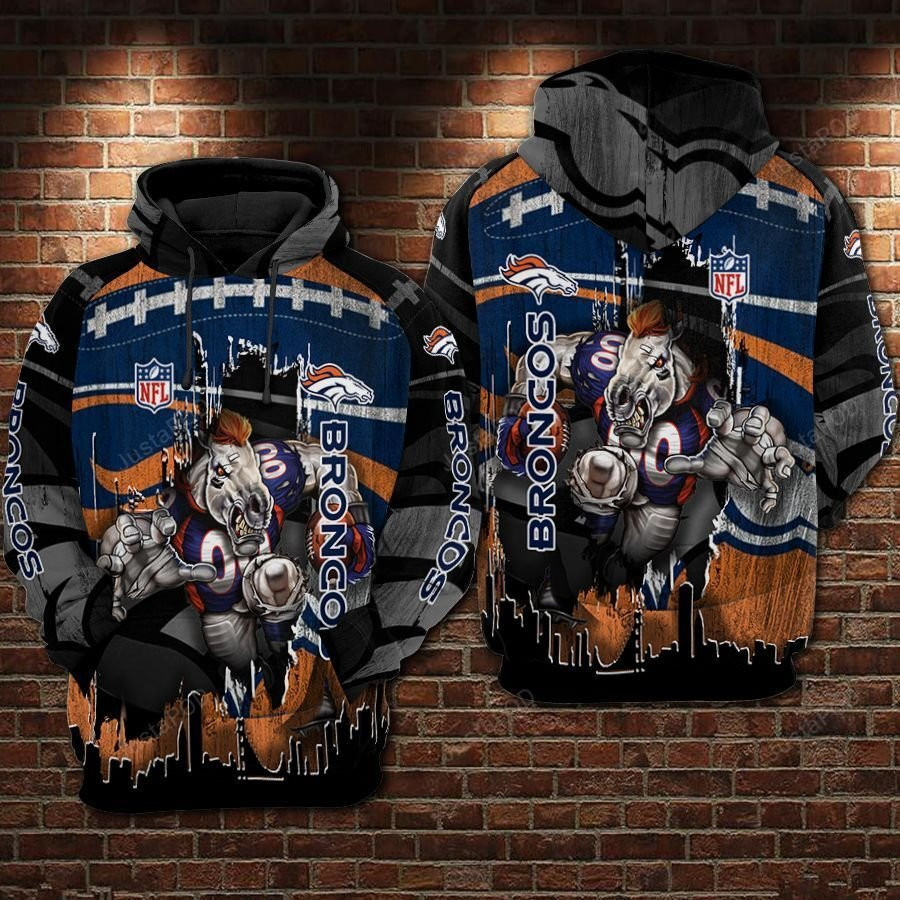 NFL Denver Broncos Nfl Football Limeted 3D All Over Print Hoodie & Zip Hoodie