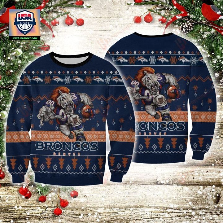 Nfl Denver Broncos Player Rushing Sweater And Ugly Sweater