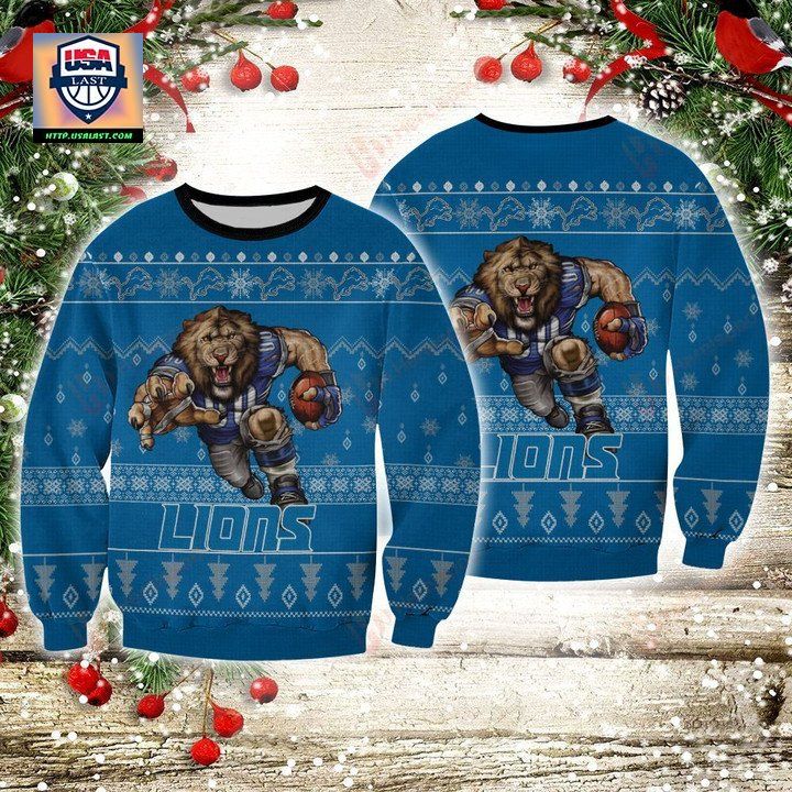 Nfl Detroit Lions Player Rushing Sweater And Ugly Sweater