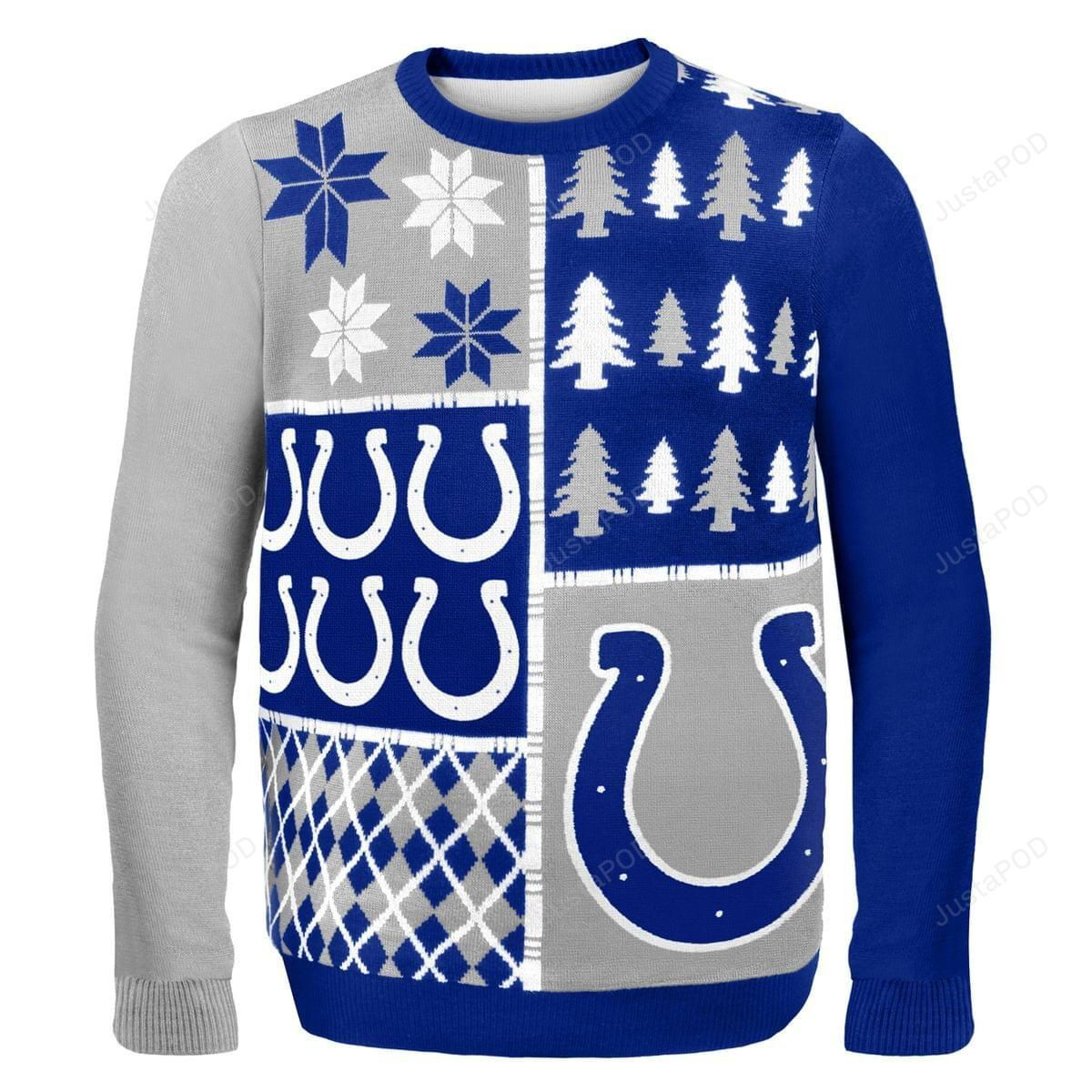 NFL Indianapolis Colts Busy Block Nfl Ugly Christmas Sweater,