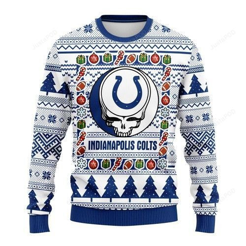 Nfl Indianapolis Colts Grateful Dead Ugly Christmas Sweater,