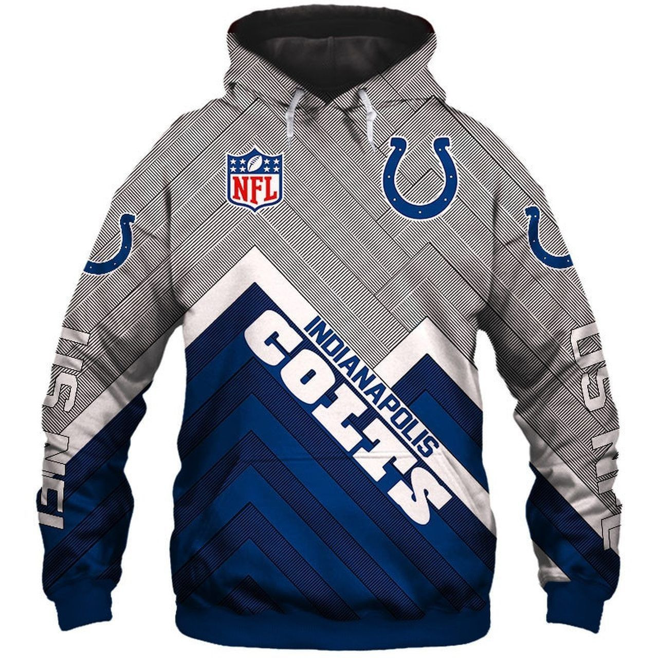 NFL Indianapolis Colts NFL 3D All Over Print Hoodie & Zip Hoodie
