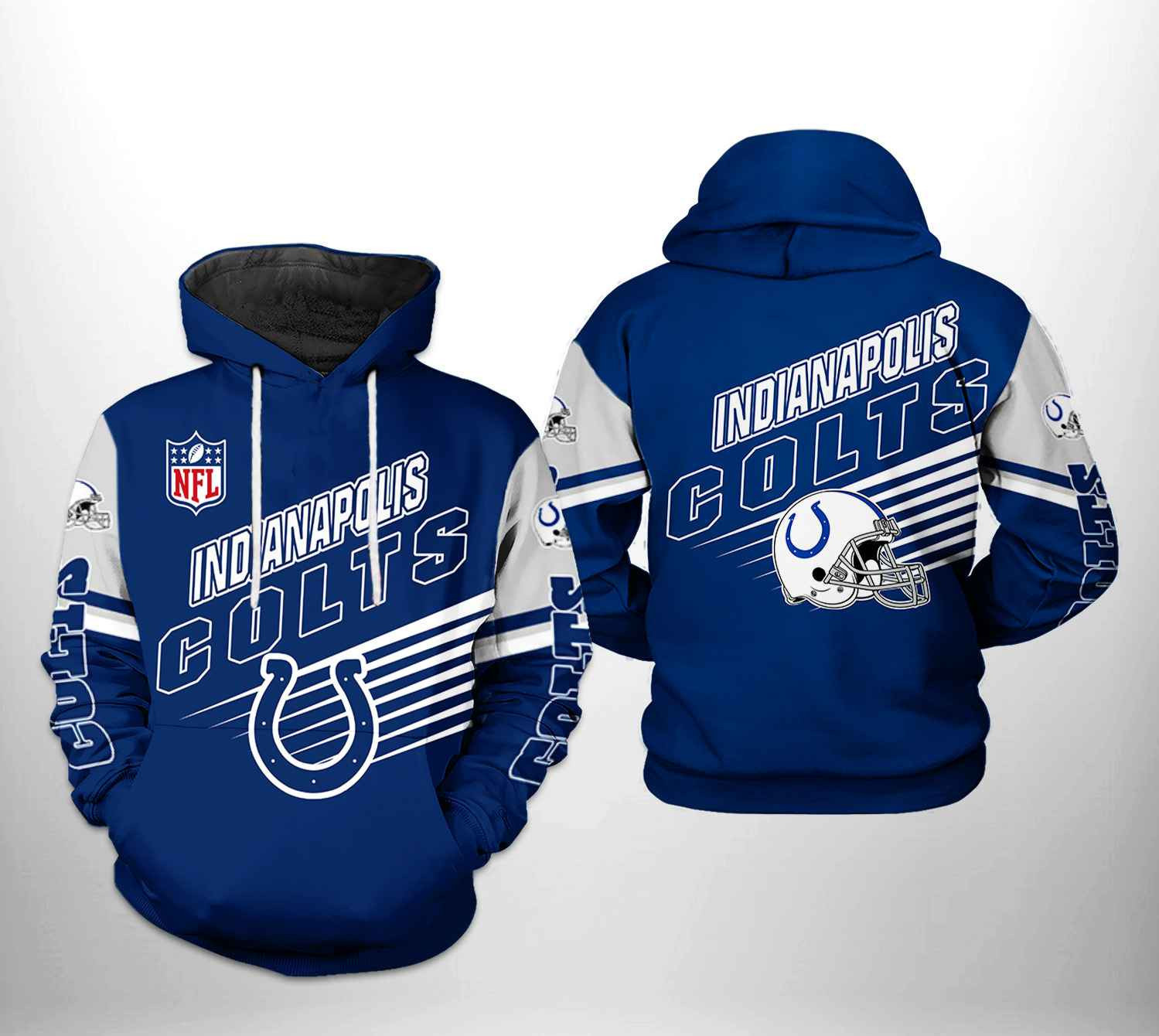 NFL Indianapolis Colts NFL Team 3D All Over Print Hoodie & Zip Hoodie