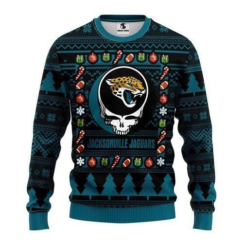 Nfl Jacksonville Jaguars Grateful Dead Ugly Christmas Sweater,