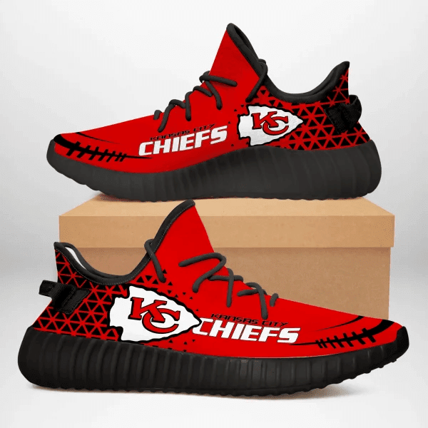 NFL Kansas City Chiefs Black NFL Shoes Sneakers