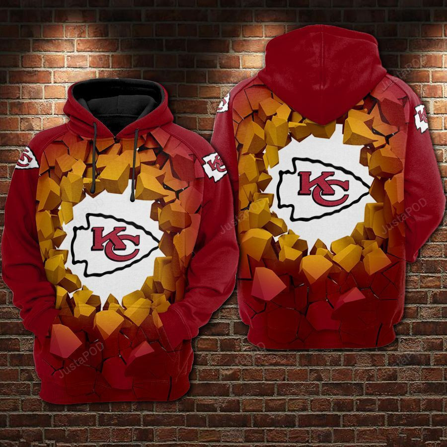 NFL Kansas City Chiefs Nfl Football Stone 3D All Over Print Hoodie & Zip Hoodie