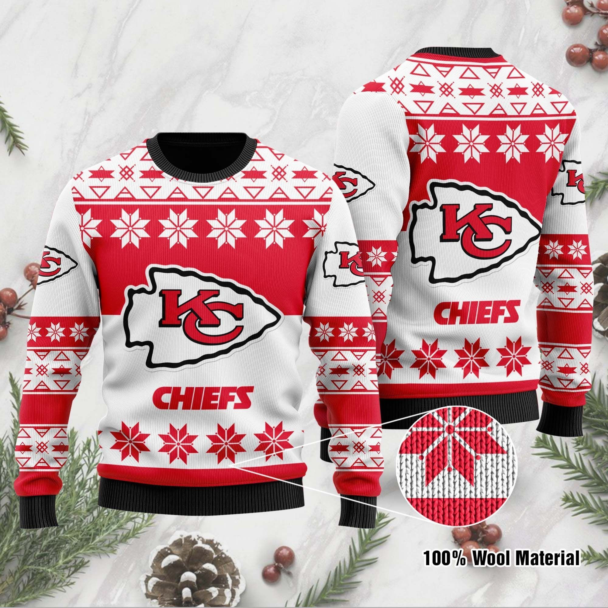 Nfl Kcc Ugly Christmas Sweater, Perfect Holiday Gift